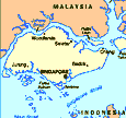 An old map of Singapore and the straits