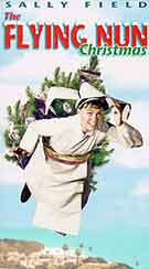 The Flying Nun, with a Christmas tree on her back.