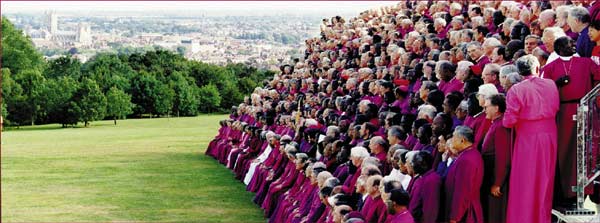 Bishops being photographed at Lambeth 1998