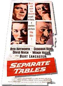 Separate Tables, a poster from the movie.