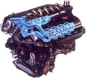 A V8 engine