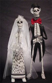 Dead wedding couple