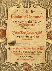 Title page of 1614 Book of Common Prayer