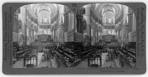 Cathedral Choir E. Past Altar to the Corona, Canterbury, England