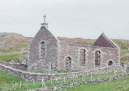 Tidy church ruins in Scotland
