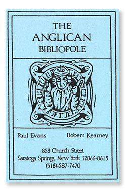 The Anglican Bibliopole nameplate