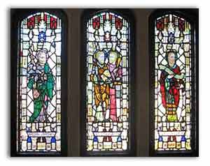 A window in Merwick Chapel
