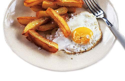 Egg and chips