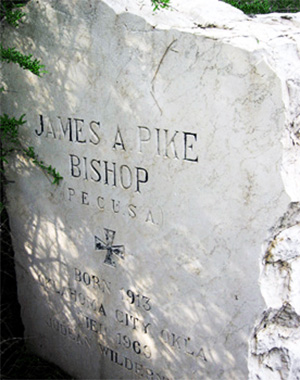 Bishop Pike's headstone