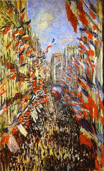 Claude Monet, The Rue Montorgueil in Paris