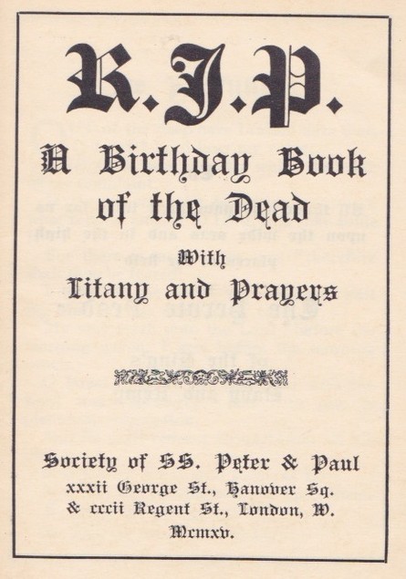 The Birthday Book of the Dead