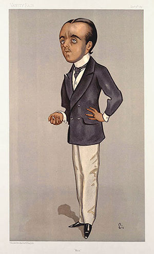 A Vanity Fair caricature of Max in 1897