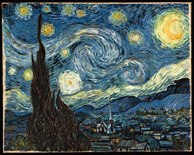 Vincent van Gogh [Public domain], via Wikimedia Commons 
(http://commons.wikimedia.org/wiki/File:Vincent_van_Gogh_Starry_Night.jpg)