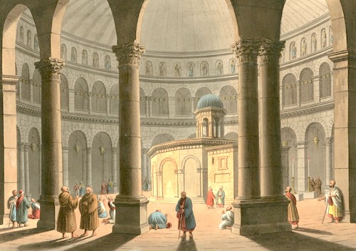 The Edicule in 1810 at its last restoration