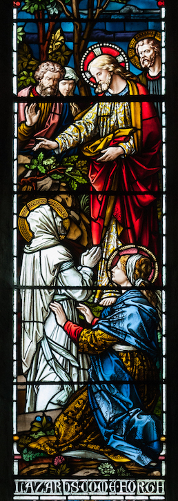 Lazarus Come Forth (stained-glass)