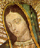 The face of the image of Our Lady of Guadalupe